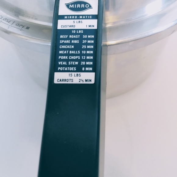 Mirro 4qt Pressure Cooker M-0294 Aluminum Vintage Cottagecore Granny Chic - Picture 9 of 14